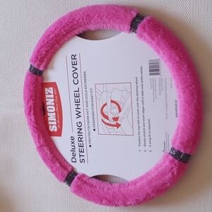Steering pink wheel cover